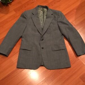 Men's Blue & Gray Pinstripe  suit coat- Classic Tailored Jacket
